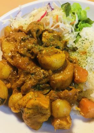 キーマバターカレーのサラダプレート-レシピのメイン写真