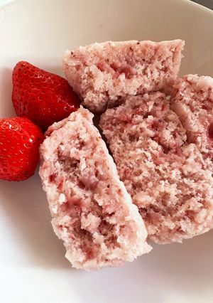 ちょこっと＊いちごの米粉蒸しパン-レシピのメイン写真