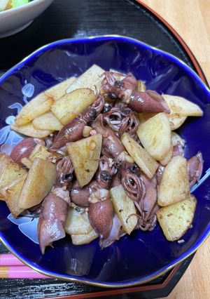 ホタルイカと新じゃがのにんにく炒め-レシピのメイン写真