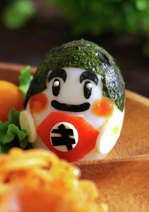 こどもの日に♪ゆで卵で♪金太郎さん♪-レシピのメイン写真