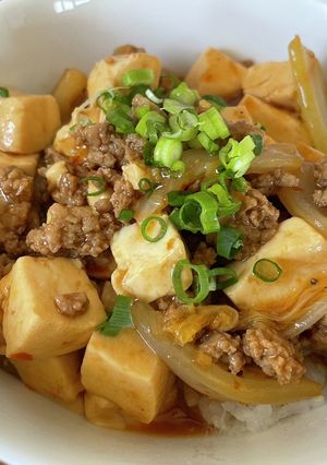 白菜と豚肉の麻婆！-レシピのメイン写真