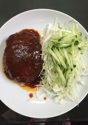 豚挽肉ハンバーグ-レシピのメイン写真