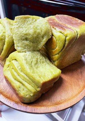 時短簡単!!抹茶ミルフィーユ食パン♡-レシピのメイン写真
