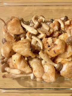 鶏肉ときのこのオイマヨ炒め-レシピのメイン写真