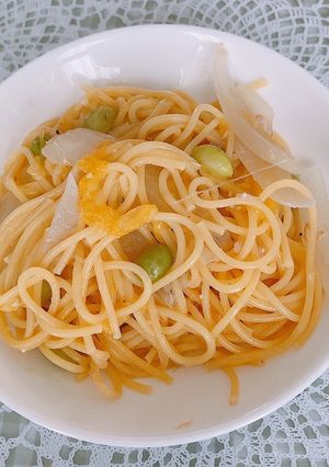 さっぱり！甘夏とツナのワンパンパスタ！-レシピのメイン写真