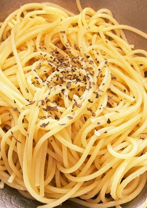 超簡単！梅昆布茶パスタ-レシピのメイン写真