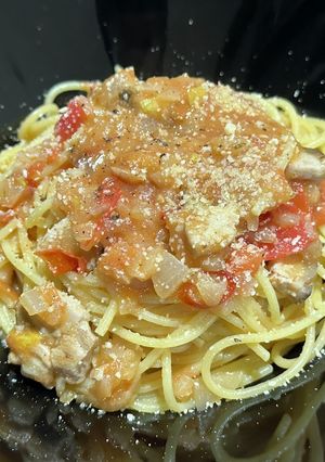 鰹の【プッタネスカ】-レシピのメイン写真