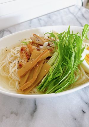 夏の新定番！さっぱり塩ダシそうめん-レシピのメイン写真