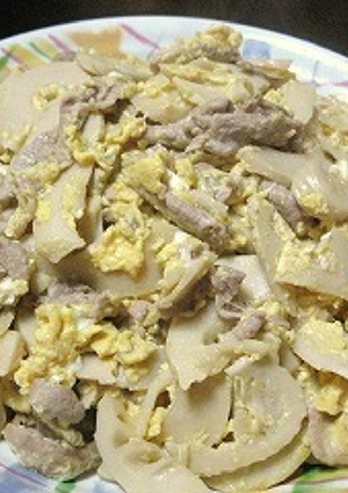 竹の子と豚肉の玉子炒め♪♪-レシピのメイン写真