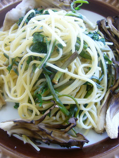せりと舞茸のパスタ-レシピのメイン写真