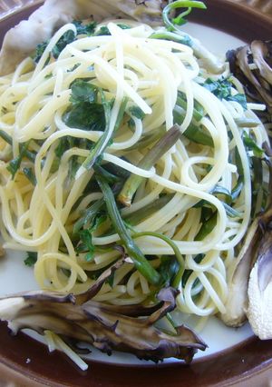 せりと舞茸のパスタ-レシピのメイン写真