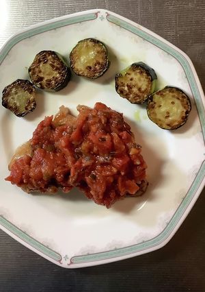 豚肉ソテーのピリ辛トマトソースかけ-レシピのメイン写真
