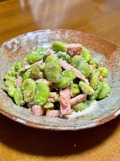 そら豆とベーコン炒め-レシピのメイン写真