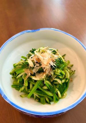 ほうれん草ときゅうりの生姜醤油和え-レシピのメイン写真