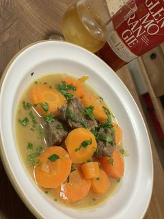 牛肉とにんじんの白ワイン煮込み-レシピのメイン写真