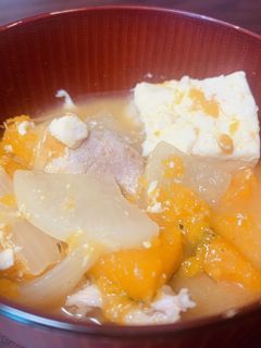 かぼちゃ入り豚汁-レシピのメイン写真