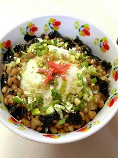 両面目玉焼き納豆丼-レシピのメイン写真