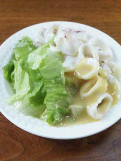 いかとレタスの酢味噌和え-レシピのメイン写真