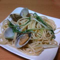 簡単☆あさりと水菜のパスタ-レシピのメイン写真
