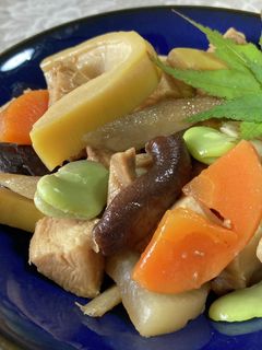 炒り鷄(筑前煮)〜春らしさを添えて〜-レシピのメイン写真