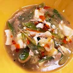 รูปของ 簡単！長ネギと豚豆腐