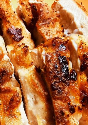 パリパリ!ごちそうむね肉のガーリック焼き-レシピのメイン写真