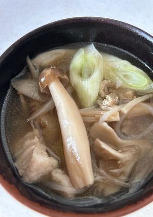 我が家の濃厚きのこ汁-レシピのメイン写真