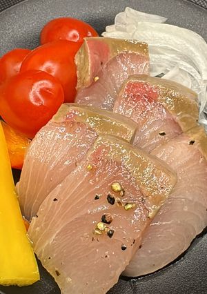 いつもの刺し身が大変身カツオカルパッチョ-レシピのメイン写真