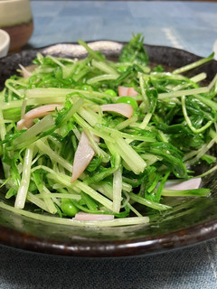 水菜とグリーンピースの簡単サラダ☆-レシピのメイン写真