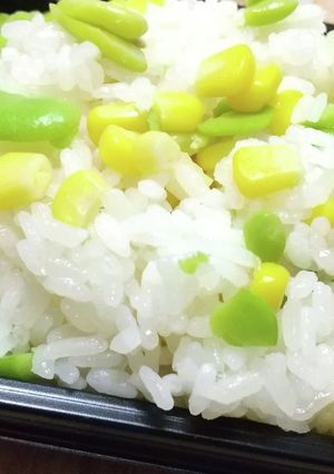 そら豆とコーンの華やかおこわ-レシピのメイン写真