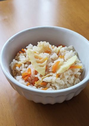 いたってふつうの美味しい竹の子ごはん-レシピのメイン写真