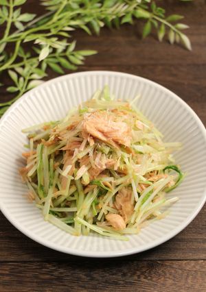 簡単！たっぷりツナ水菜　無限水菜-レシピのメイン写真