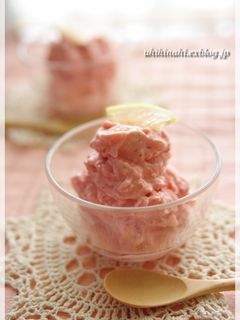 超簡単!混ぜるだけ いちごアイスクリーム-レシピのメイン写真
