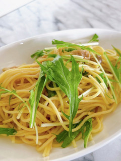キノコと水菜の冷製パスタ-レシピのメイン写真
