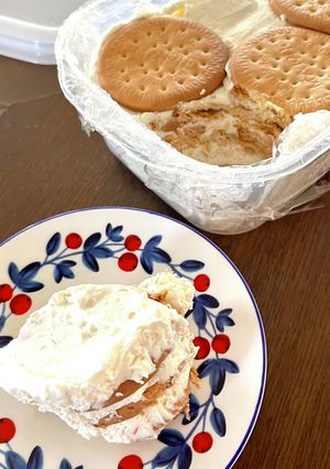 混ぜて冷やすだけのビスケットケーキ-レシピのメイン写真