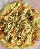 焼きそばピザ 中フライパン使用