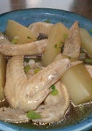 ☆コラーゲンたっぷり大根と手羽中炒め煮☆-レシピのメイン写真