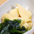 たけのこ、油揚げとわかめの煮物