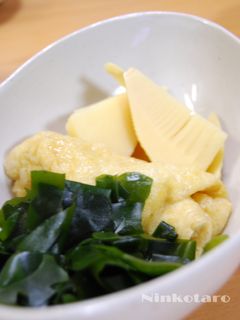 たけのこ、油揚げとわかめの煮物-レシピのメイン写真
