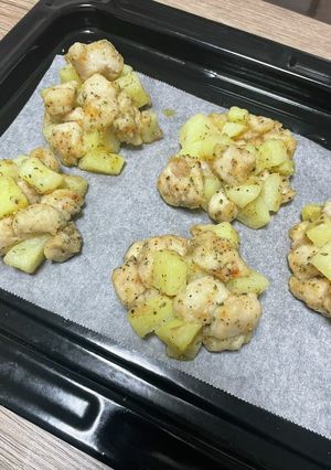 鶏むね肉とじゃがいものオーブン焼き-レシピのメイン写真