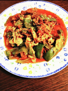 簡単☆豚肉とピーマンのトマト煮込み-レシピのメイン写真