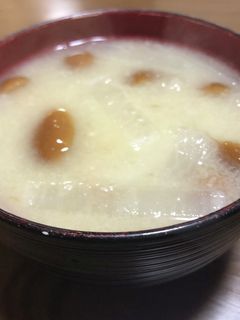なめこと大根の味噌汁-レシピのメイン写真