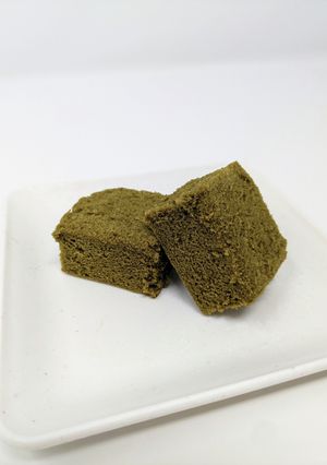 米粉とよもぎパウダーを使った蒸しパン-レシピのメイン写真