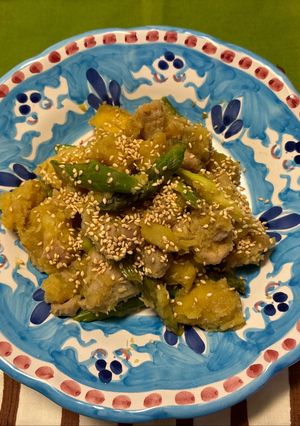 簡単！さつまいもと鶏もも肉の旨煮4人前-レシピのメイン写真