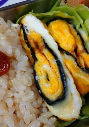 スライスチーズと海苔の卵焼き-レシピのメイン写真