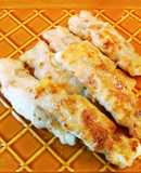 豚バラスライスの梅肉大葉巻き