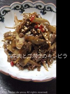 牛肉とゴボウのキンピラ-レシピのメイン写真