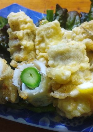 キスのアスパラ巻き天ぷら-レシピのメイン写真