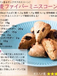 小麦ファイバーミニスコーン-レシピのメイン写真