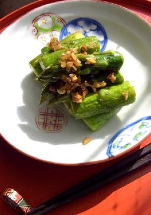 アスパラガスのガーリック醤油炒め-レシピのメイン写真